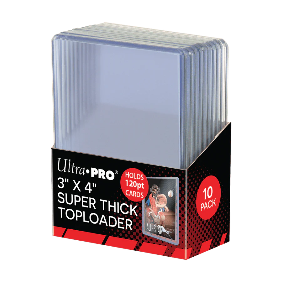 Fundas Standard Toploader Regular Super Thick 120pt (25 unidades) Ultra Pro.