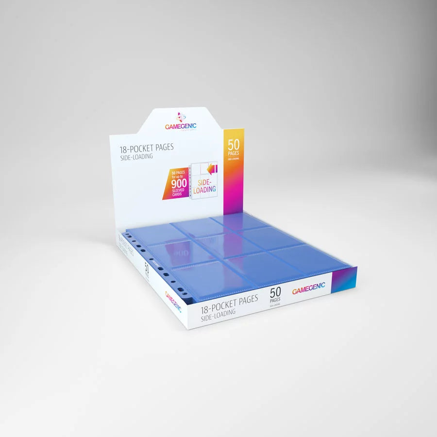 Páginas de 18 bolsillos Azul - Gamegenic