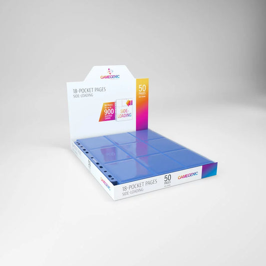 Páginas de 18 bolsillos Azul - Gamegenic