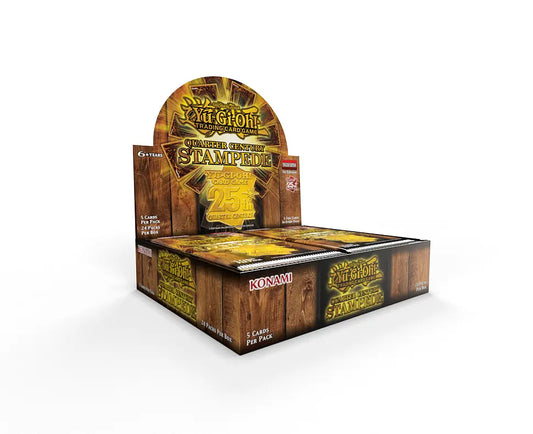 Yu-Gi-Oh! TCG – Estampida Cuarto de Siglo Caja De Sobres (24 Sobres) Inglés
