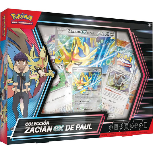 POKÉMON - Blister cartas Zacian Ex de Paul - Español