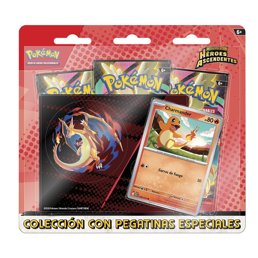 POKÉMON - MEGAEVOLUCION HEROES ASCENDENTES PEGATINA ESPECIAL - Español